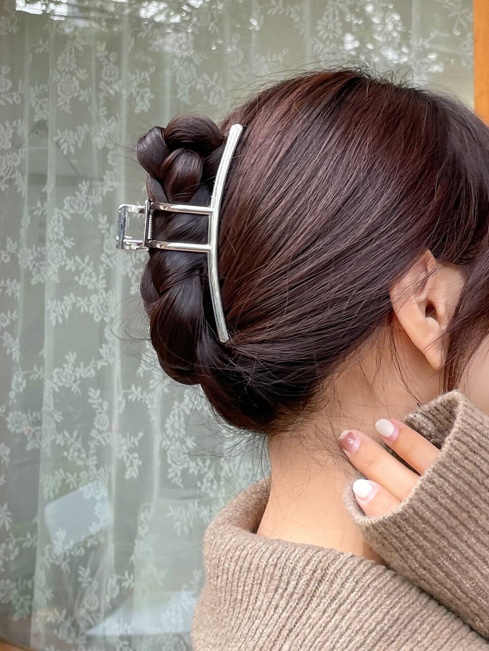 Metal Hair Claw For Daily Use For Girls Hairstyles Casual Street