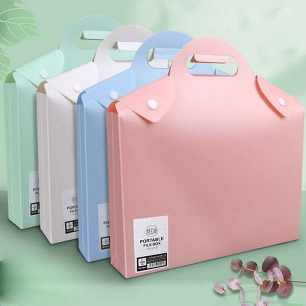

1pc Random File Pocket, Multicolor