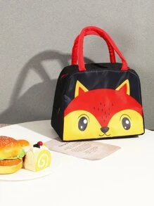 1 PC Hoạt Hình Cáo Động Vật Túi Bento Dễ Thương, Cách Nhiệt Trường Hộp Cơm Trưa, Túi Đựng Đồ Ăn Trưa - Nhiều màu - Xem 1