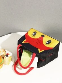 1 PC Hoạt Hình Cáo Động Vật Túi Bento Dễ Thương, Cách Nhiệt Trường Hộp Cơm Trưa, Túi Đựng Đồ Ăn Trưa - Nhiều màu - Xem 2