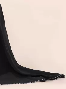 Khăn quàng rắn tối giản - màu đen - Xem 2