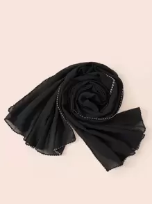 Khăn quàng rắn tối giản - màu đen - Xem 3