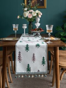 Người chạy bàn mô hình cây thông Noel - Nhiều màu - Xem 2