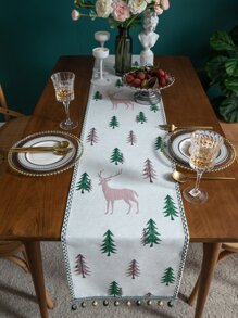 Người chạy bàn mô hình cây thông Noel - Nhiều màu - Xem 5