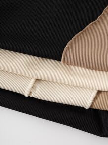 3入組條紋針織頂針背心上衣和1入組掛脖上衣 - 彩色 - 查看 4