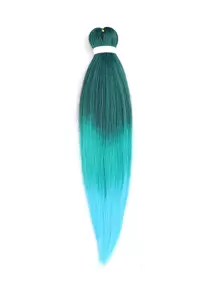 Kéo dài Bím tóc Tóc 26 Inch Chuyên nghiệp Mềm mại Yaki Bím tóc Tóc Đối với Xoắn Bím tóc Nước nóng Sợi tổng hợp Móc sự thêu Nối tóc - Nhiều màu - Xem 1