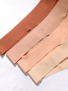 7packs Plain Seamless Sexy Panties Set - Multicolor - View 5