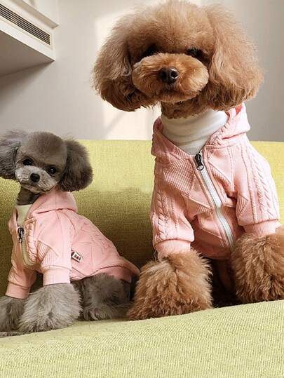 1pc Knitted Pet Coat