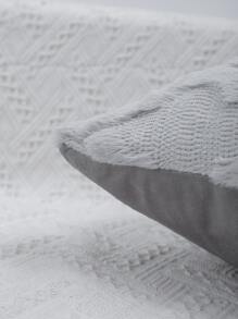 1 cái bọc gối chần gòn không có chất độn - Xám - Xem 3