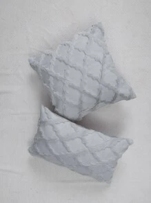 1 cái bọc gối chần gòn không có chất độn - Xám - Xem 7