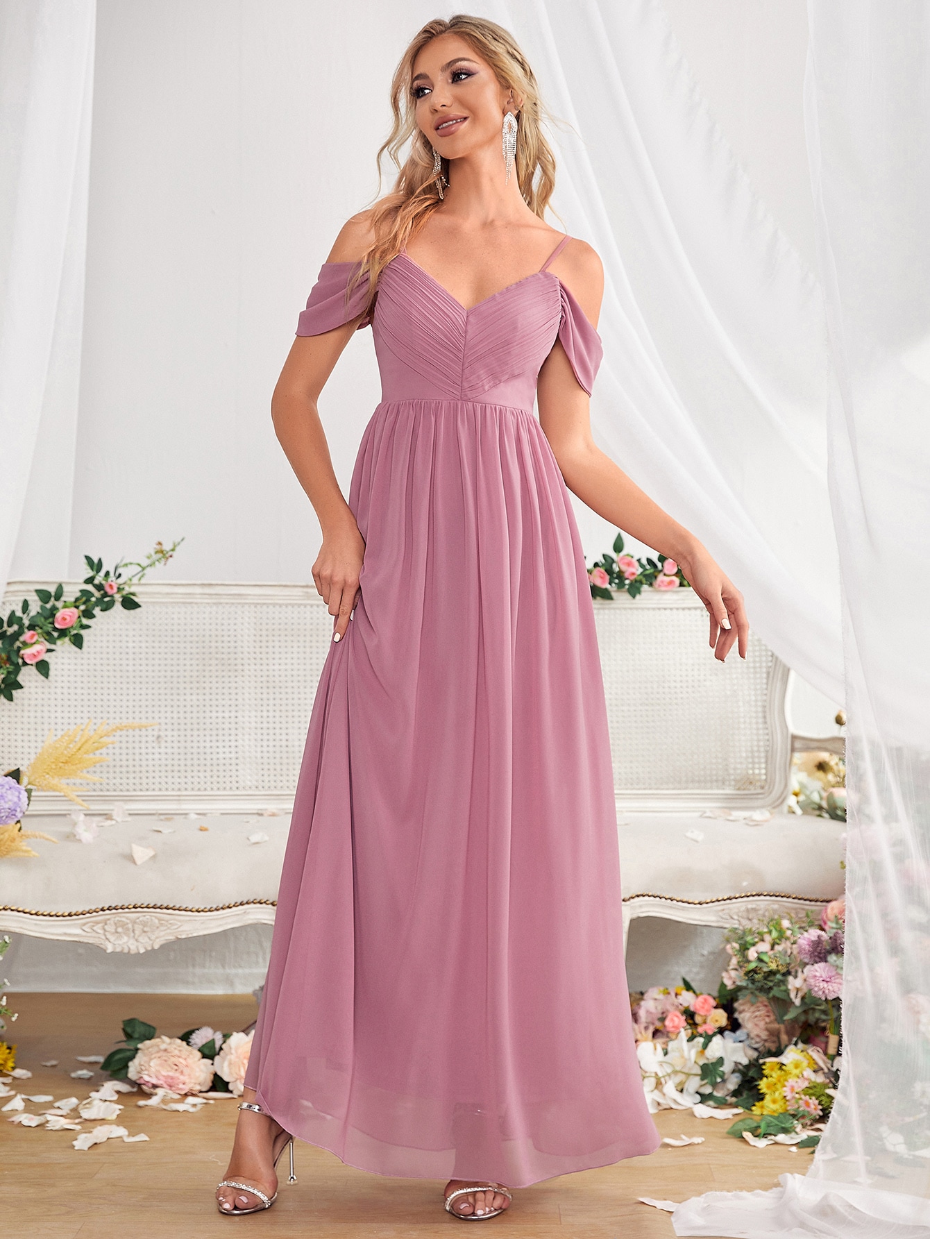 Vestidos De Honor Elegantes Vestido Largo SAYNO Para Dama De Honor