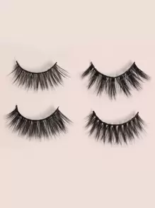 Manga Lashes, 20pairs Natural Volume Eyelash - Black - View 3