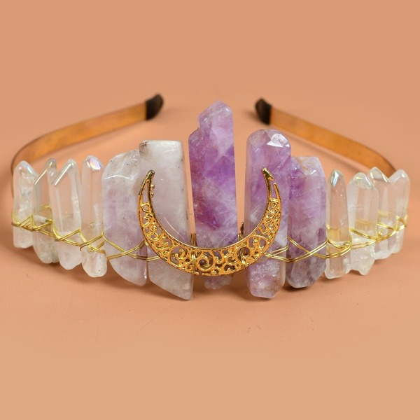 

Moon & Crystal Decor Headband, Multicolor