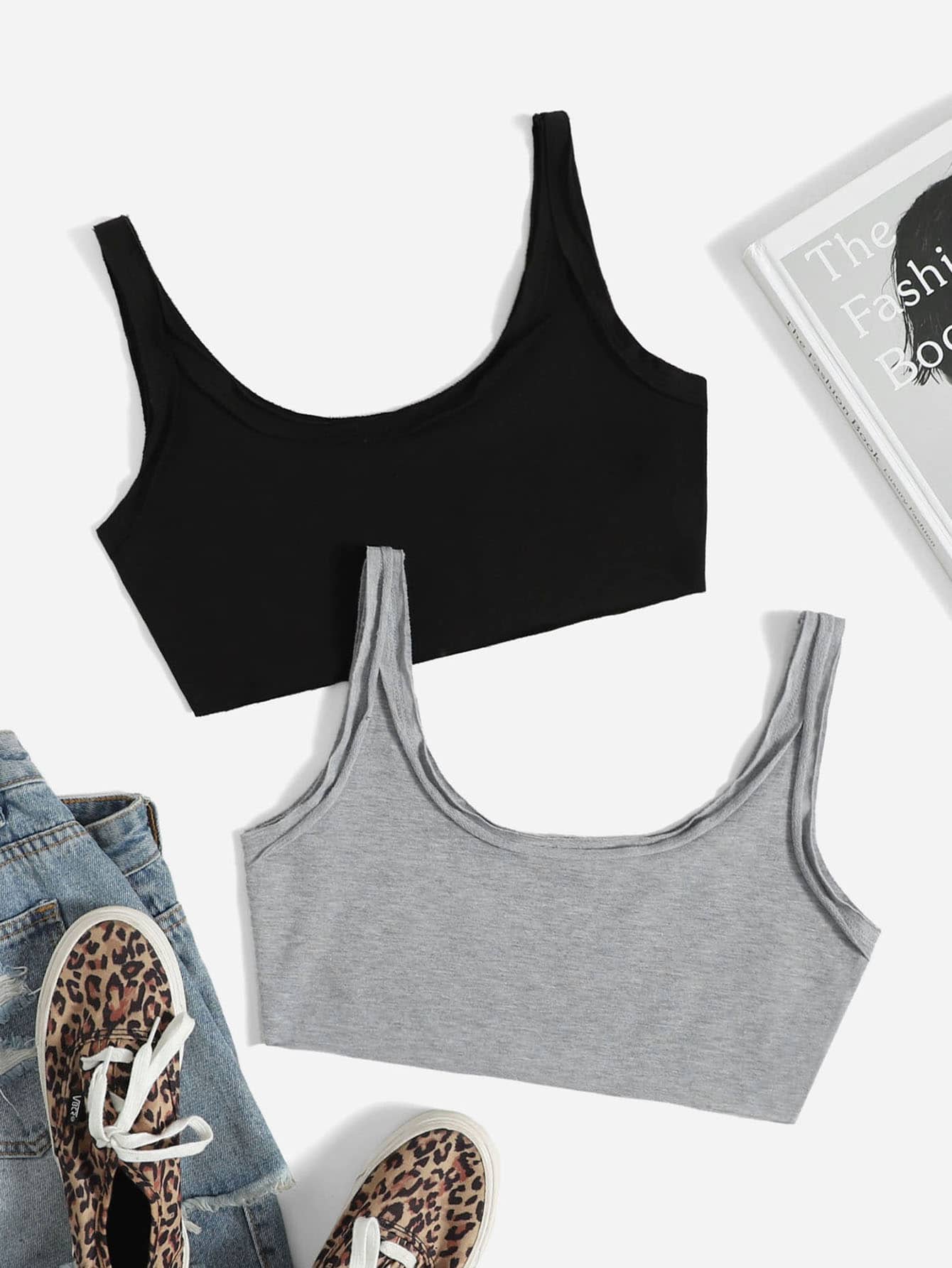 Muchica 2 piezas Top tank corto unicolor - Multicolor - Ver 1