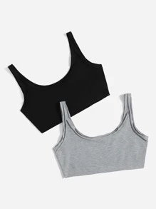 Muchica 2 piezas Top tank corto unicolor - Multicolor - Ver 3