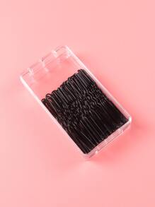 60pcs Minimalist Hair Clip - Black - View 3