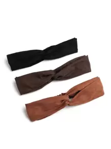 3pcs Suede Velvet Headbands For Women, Cross Simple Solid Color Hairbands For Girls Turban Headband Sweatband Fall Winter Hair Band Hair Accessories For Women For Vacation Outfits Woman Elegant Scarf Women Bandana Soft Headwrap