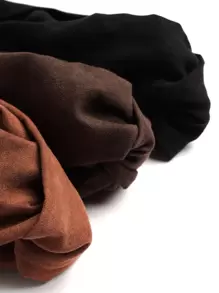 3pcs Suede Velvet Headbands For Women, Cross Simple Solid Color Hairbands For Girls Turban Headband Sweatband Fall Winter Hair Band Hair Accessories For Women For Vacation Outfits Woman Elegant Scarf Women Bandana Soft Headwrap