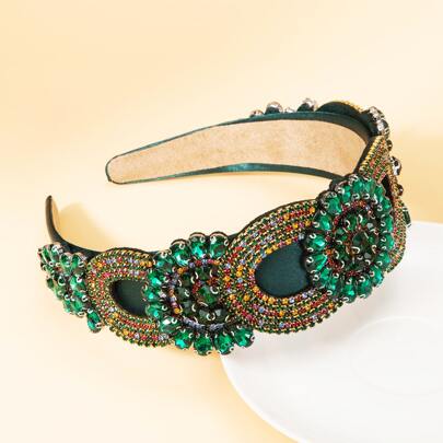 Rhinestone Decor Wide Headband