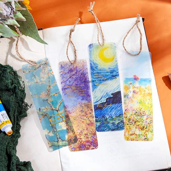 

5pcs Scenery Pattern Random Bookmark, Multicolor
