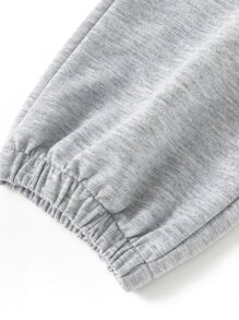 Girls 4pcs Solid Sweatpants