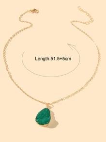 Water-drop Charm Necklace