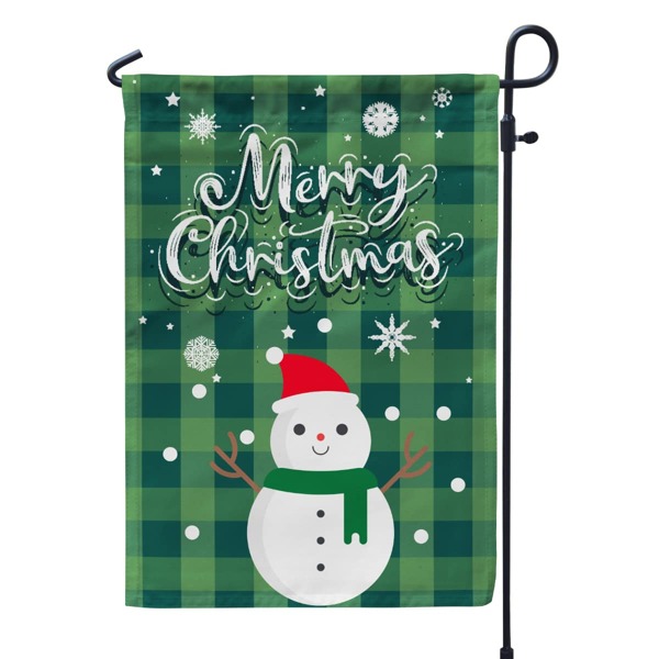 

Christmas Snowman Print Garden Flag, Multicolor