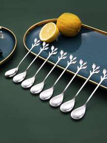 8入組不銹鋼湯匙 - 銀色 - 查看 1
