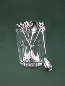 8入組不銹鋼湯匙 - 銀色 - 查看 5