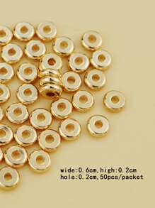 1入組釘珠DIY首飾配件 - 金黃色 - 查看 2