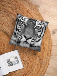Tiger Print Cushion Cover Without Filler, Modern Throw Pillow Cover, Pillow Insert Not Include, For Sofa, Living Room
