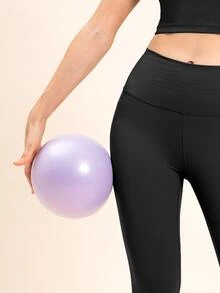 High Waist Quick-Drying Shaping Sports Leggings - Black - View 3