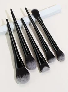 10 piezas Pinceles de maquillaje de alta gama en negro, pinceles de maquillaje de doble extremo para chicas, pinceles de maquillaje, brochas cosméticas, set de brochas, kit de brochas de maquillaje, set de brochas de maquillaje, kit de maquillaje completo, set de brochas, set de brochas de maquillaje, set de regalo de maquillaje, set - Negro - Ver 4