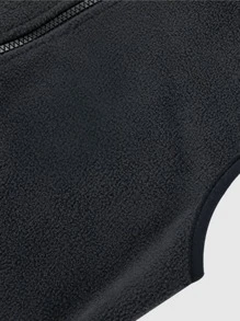 Tween Boys' Comfortable Sleeveless Zipper Jacket For Casual Wear - Dark Grey - View 8