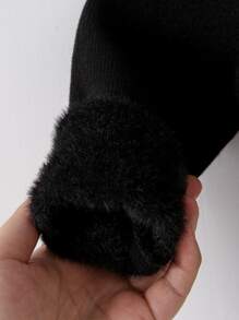 Toddler Boys Turtle Neck Jumper - Black - View 4