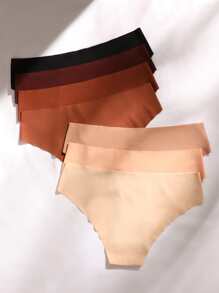 7pack Plain Seamless Panty Set - Multicolor - View 2