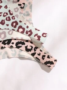 6pack Leopard No Show Panty Set - Multicolor - View 7