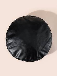 極簡風格素色貝雷帽 - 黑色 - 查看 2