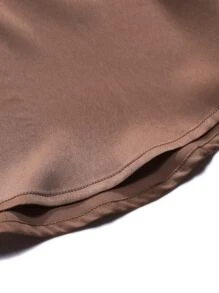 Manfinity Homme Men Button Through Solid Shirt - Coffee Brown - View 4