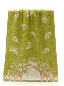 1pc Tree Pattern Towel Home Bathroom Decor Back To School For Beauty Salon Home Bathroom - Multicolor - View 2