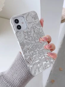 Dokulu telefon kılıfı - Gümüş - Görünüm 2
