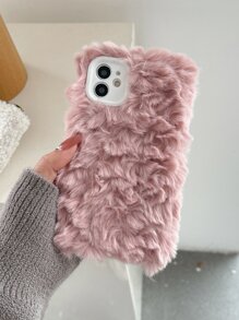 Fluffy Phone Case - Pink - View 1