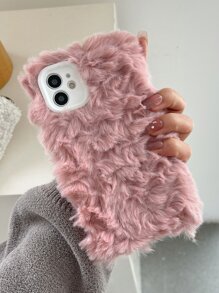 Fluffy Phone Case - Pink - View 2