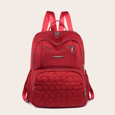 Quilted Large Capacity Backpack