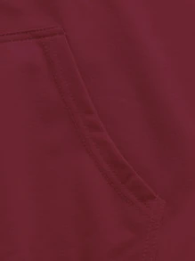 Manfinity Homme Hombres Capucha con letra japonesa & con estampado de dragón chino con cordón - Rojo - Ver 3