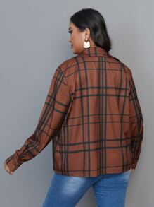 Hơn Áo sơ mi In kẻ sọc - Rỉ Nâu - Xem 2