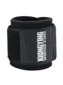 2 件可调节运动腕带健身房腕带配件 - 黑色 - 查看 2