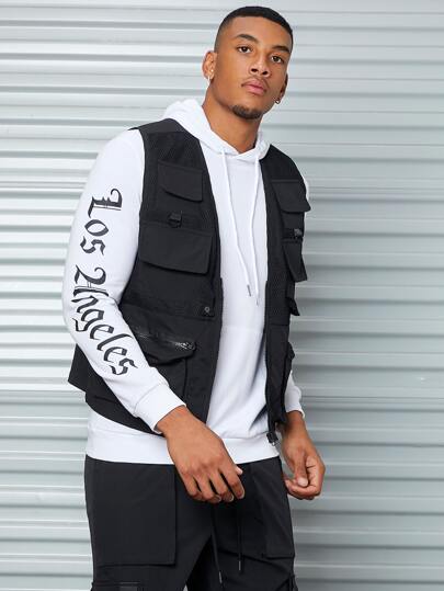 Guys Zipper Pocket Vest Jacket