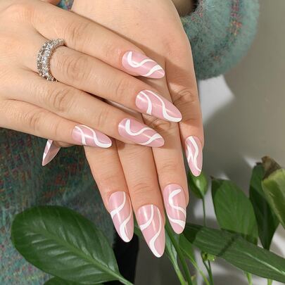 24 piezas de uñas postizas de tacón alto estilo stiletto y 1 lima de uñas y 1 hoja de cinta para uñas postizas, suministros para uñas