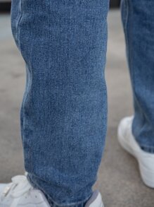 Hombres Jeans con bolsillo oblicuo - Azul lavado medio - Ver 4